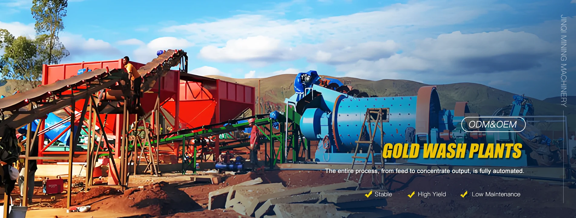 Hoogwaardige fabriek voor gouden wasinstallaties