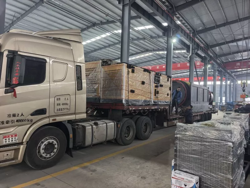Jinqi Mining Machinery verzendt een partij trommelscheidings- en ondersteuningsapparatuur naar Rusland